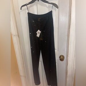Black Sequin Women's Trousers
